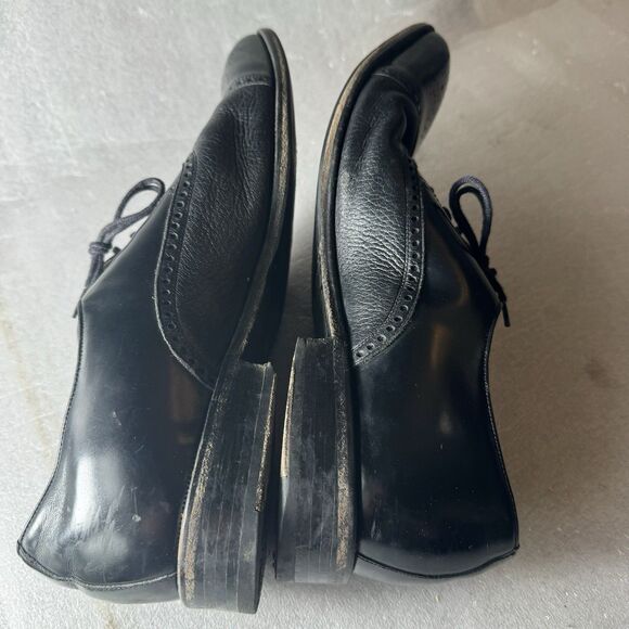 Mezlan Deer Skin Men’s 12 Andrew Leather Black Dress Shoes Oxford